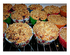 Cinnamon Apple & Blueberry Break up Muffins
