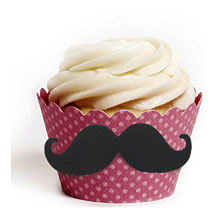 Dress My Cupcake DMC91476 DIY Standard Mustache Cupcake Wrapper Kit