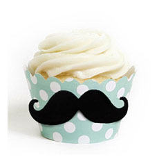 Dress My Cupcake DMC91546 DIY Standard Mustache Cupcake Wrapper Kit