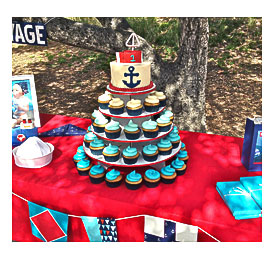 Sailor Themed Cupcake Cake Ideas And Designs