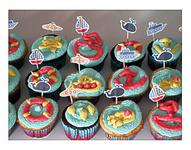 Are Some Nautical Themed Cupcakes I Made The Other Day These Cupcakes