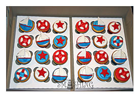Nautical Cupcake Toppers Nautical Cupcake Gift Box