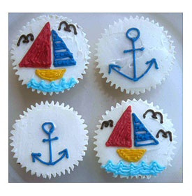 Carpe Cupcakes Sailboat Cupcakes