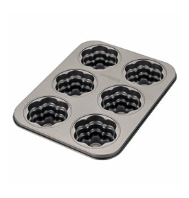 Cake Boss Novelty 6 Cup Flower Cakelette Pan & Reviews Wayfair