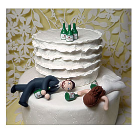 Custom Drunk Wedding Cake Topper