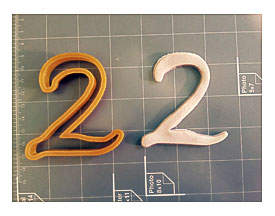 Number Two In Comic Font Cookie Cutter By CookieCutz On Etsy