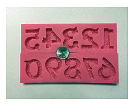 Filigree Numbers Mold $ 17 75 Silicone Mold Can Be Used With Chocolate