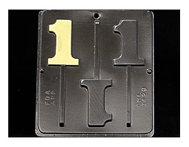Number 1 Lollipop Chocolate Candy Mold Birthday 1 3429