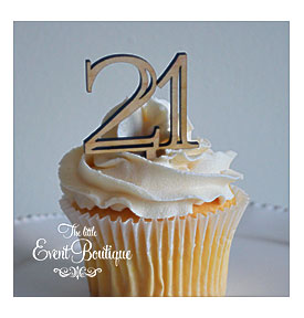 Number Cupcake Topper Pack Of 12