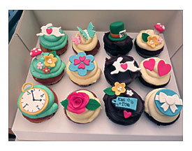 Alice In Wonderland Cupcakes Pitch For An Order Later This