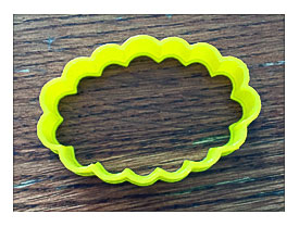 Scalloped Oval Cookie And Fondant Cutter By ThreeDGeek On Etsy