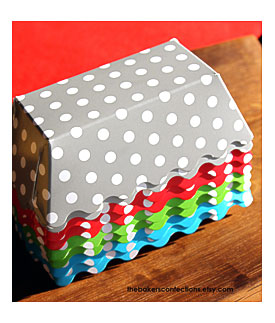 Paper Loaf Baking Pans In Red Aqua Lime By Thebakersconfections
