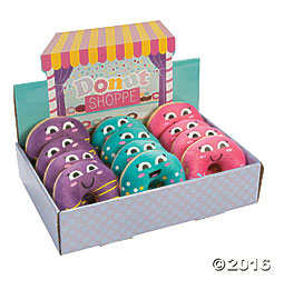 Donut Party Plush Donuts In A Box 12 Pk Party Supplies Canada Open