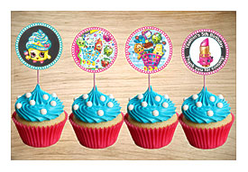 Shopkins Cupcake Toppers Shopkins Birthday By Partyboxinvites