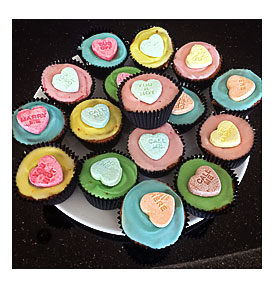 Conversational Hearts Pastel Cupcakes Ingredients Cupcakes 1 Cup