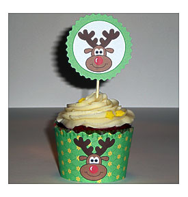 Cupcakes Snowman Pastel Adventskalender Pasta Weihnachtsmann Cupcake