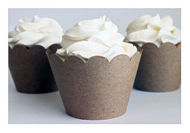  Com Kraft Paper Cupcake Wrappers Cupcake Birthday By