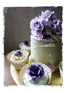 Lilac n purple hantaran set