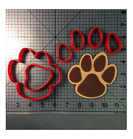 Panther Paw Cookie Cutter Set