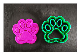 Paw Cookie Cutter, 3D Printed, Mini Cookie Cutter And Standard Cookie