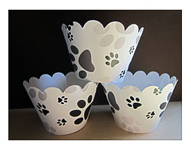 12 Paw Print Cupcake Wrappers By DKDeleKtables On Etsy