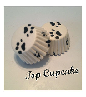 Mini Paw Print Cupcake Liners
