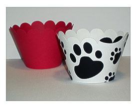 Paw+Print+Cupcake+Wrappers Paw Print Cupcake Wrappers