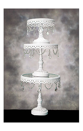 Crystal Cake Stands Pedestal Set Of 3