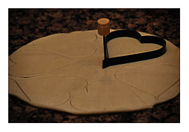 Use A Smaller Heart Cookie Cutter To Cut Another Heart Inside Half Of