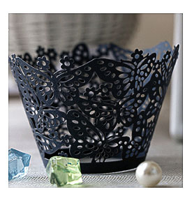 Filigree Lace Cup Cake Cupcake Wrappers Wraps Liners Wedding Party