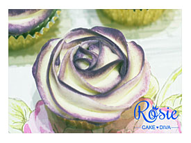 Two Tone Buttercream Rose Cupcake Tutorial YouTube