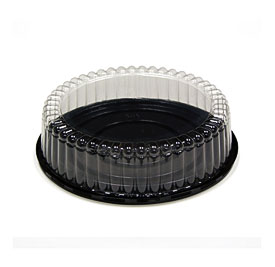 Pactiv 8 Dia Deep Plastic Cake Containers With 3 1 2H Dome Lid Case Of