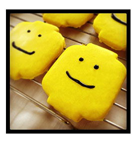 Lego Man Sugar Cookies