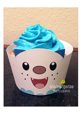 Pokemon Oshawott Inspired Cupcake Wrapper By FancyAndFunFamily