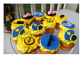 Police Party Cup Cake Toppers Cupcakes Pinterest