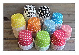 Polka Dot Candy Baking Cups You Pick Your By BloomDesignsOnline