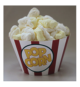 INSTANT DOWNLOAD Movie Popcorn Box Cupcake By Partypapercreations