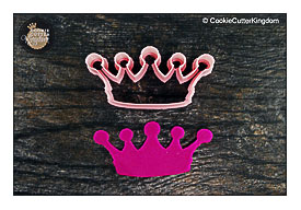 Princess Queen Crown Cookie Cutter Mini By CookieCutterKingdom