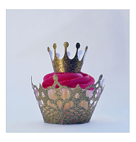 Princess Crown Cupcake Topper And Bottle Topper That Are SO Adorable