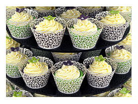 Cupcake Wrappers Well. The Purple And Lime Green Cupcake Cases Picked