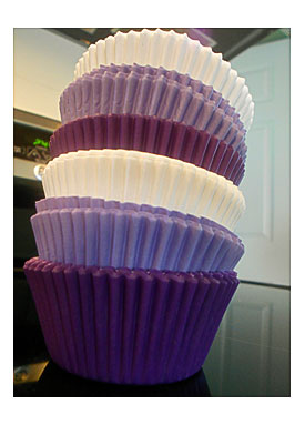 Cupcake Liners Purple Ombre Fancy Cupcakes Pinterest