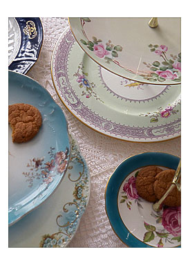 cookies on old fogeyish china tea stands by high tea for alice