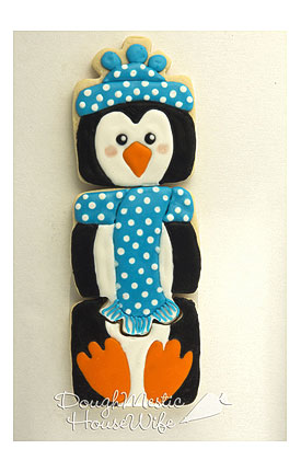 Penguin Puzzle Cookie