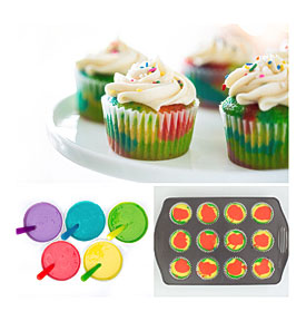 EASY Rainbow Cupcakes Made With A Doctored Cake Mix Recipe And