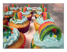 Rainbow Cupcakes