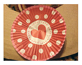 The Busy Broad Cupcake Liner Valentines Day Wreath
