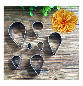 7Pcs Rose Petal Cookie Cutter Mold Pastry Mould Sugarcraft Cake