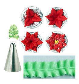 7pcs Russian Leaf Flower Icing Piping Nozzles Tips Cake Decorating