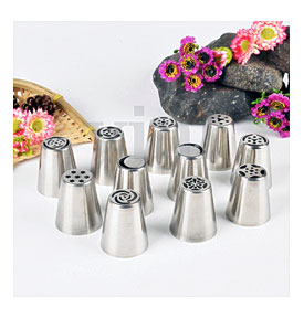 PCS Stainless Steel Flower Russian Icing Piping Nozzles Flower Cake