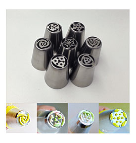 Cake Cupcake Decorating Icing Piping Nozzles Russian Rose Nozzles Tips
